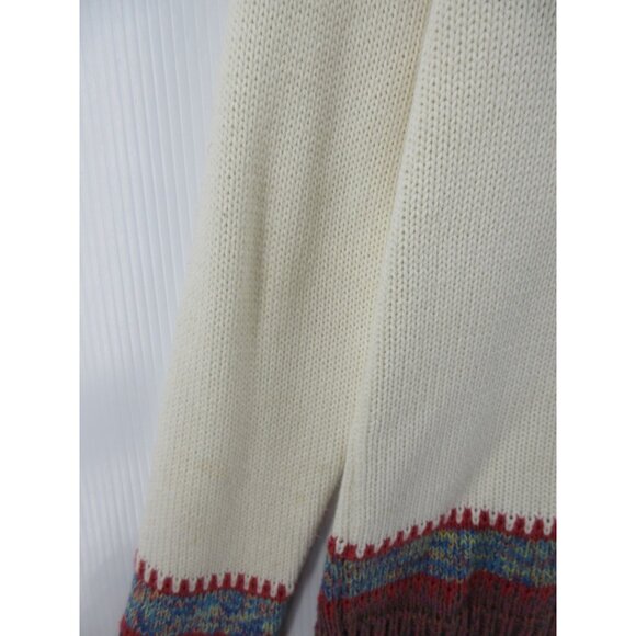 VINTAGE The Sweater Venture Medium Wool Cardigan Nordic Fair Isle * - Picture 9 of 12